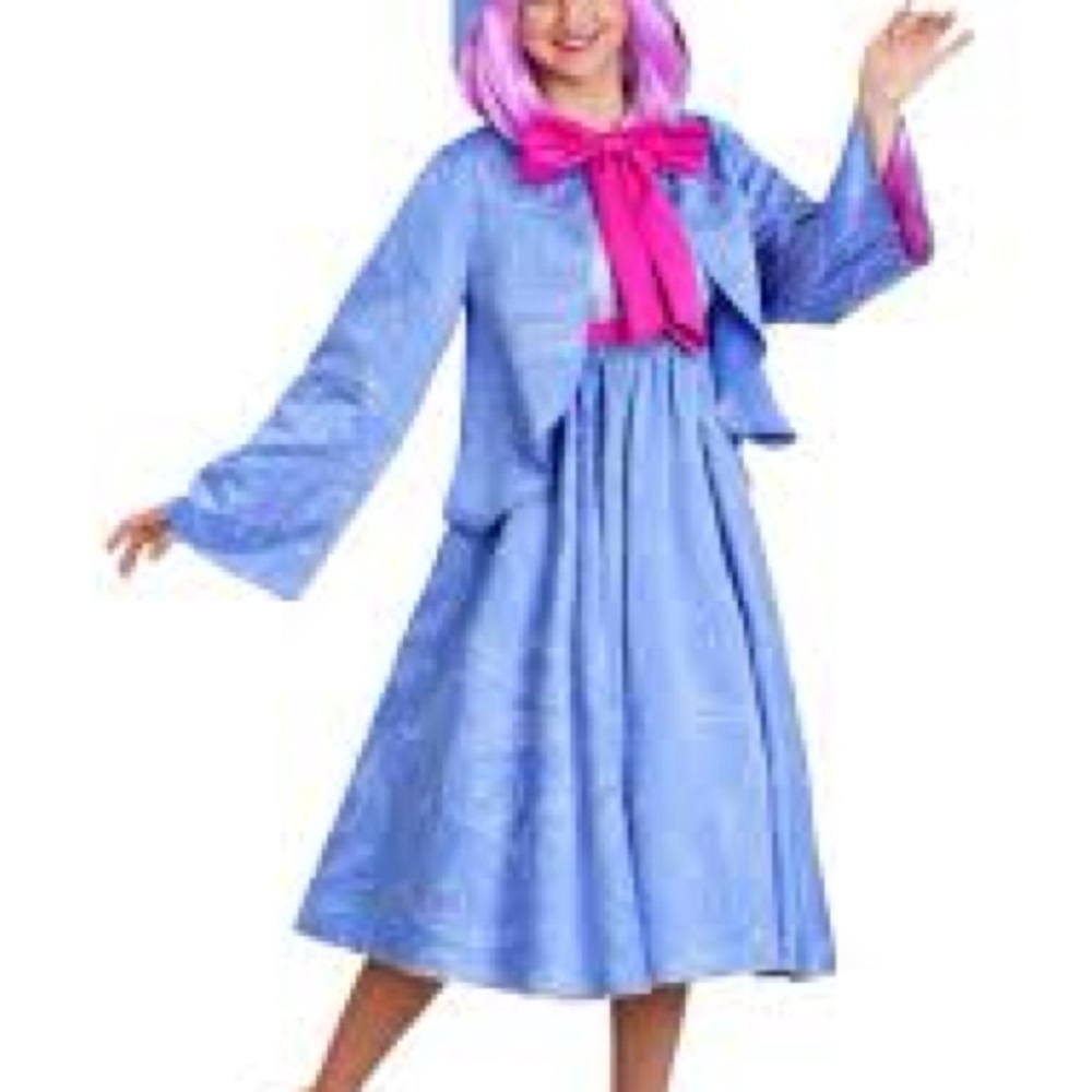 Disney Cinderella fairy  2 piece hooded Godmother custome - Picture 8 of 16